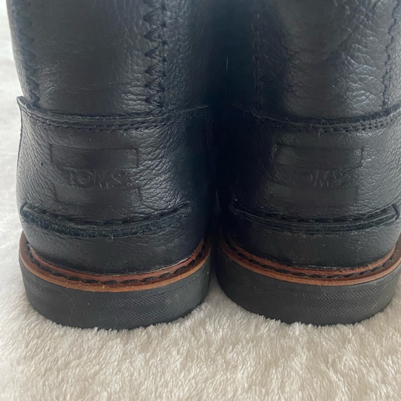 Toms Leather Shoes Size 11,5 Color Black - Picture 8 of 10